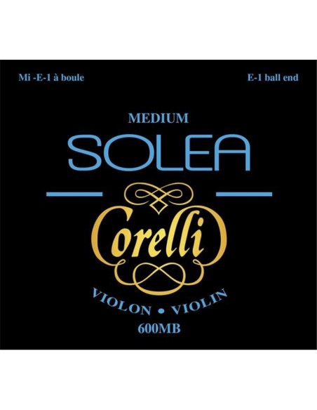 600MB Solea Corelli Violin String Set, Medium Tension, ball end