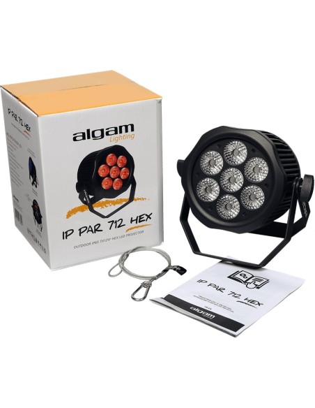 Proyector LED PAR para exteriores IP-PAR-712-HEX DMX