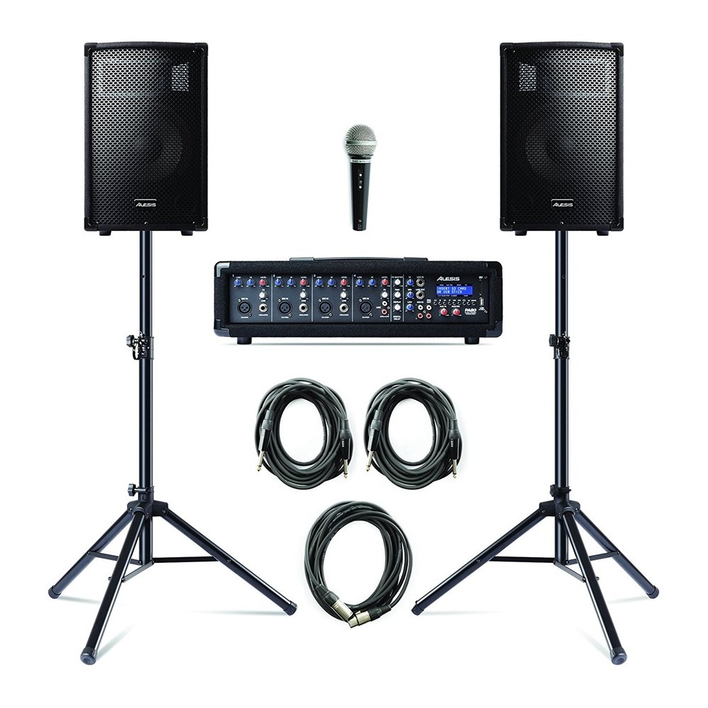 PA SYSTEM WITH STANDS
