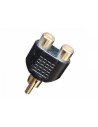 Bespeco AD150 Cinch-Stecker auf 2 Cinch-Buchsen-Adapter