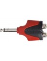Proel AT250PRO Adattatore Presa 2 Rca - Spina Jack Stereo 6,3