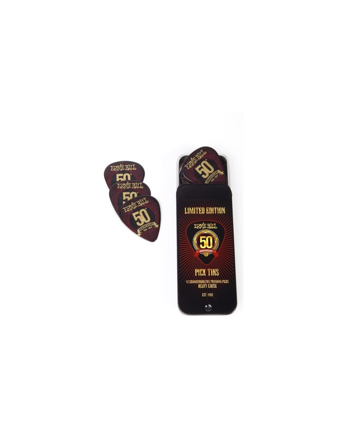 Ernie Ball 50th Anniversary Picks 12pz