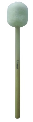 Mazzuole Per Grancassa - 33 Cm, Punta In Schiuma, Manico In Legno, Per Timpani E Marce, Colore Rosso