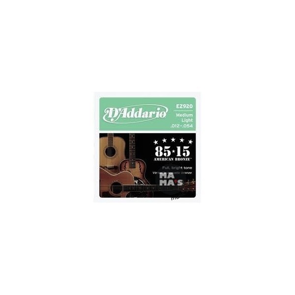 D'Addario EZ920 85/15 Bronze 12-54