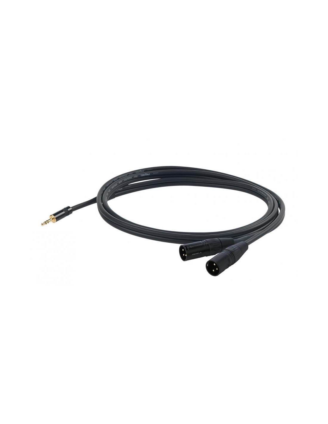 Proel CHLP320LU3 Jack 3,5 Stereo - 2 XLR M - 3 mt