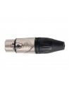 Proel XLR5FVPRO 5-pin XLR flying socket nickel-plated sleeve