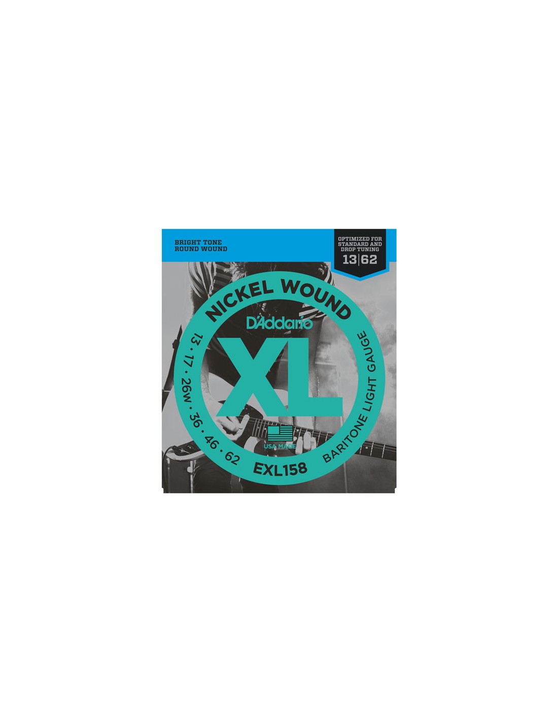 D'Addario EXL158 13-52 Chitarra Elettrica o Baritona