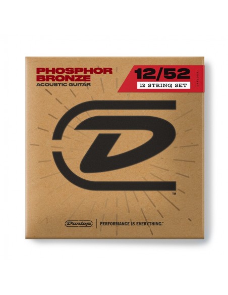 DAP1252J Bronze phosphoreux acoustique, jeu moyen/12