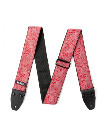 D6711 Jacquard-Umhängetasche mit Paisleymuster in Rot