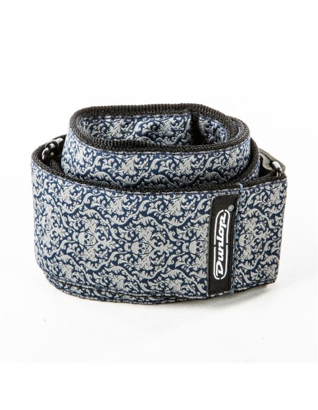 D6715 Tracolla Jacquard Fleurs De Skull
