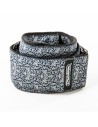 D6715 Sac à bandoulière en jacquard avec tête de mort et fleurs