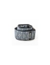 D6715 Sac à bandoulière en jacquard avec tête de mort et fleurs