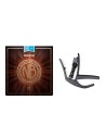 Kit d'éclairage D'Addario NB1253 12-53 + Artist Capo
