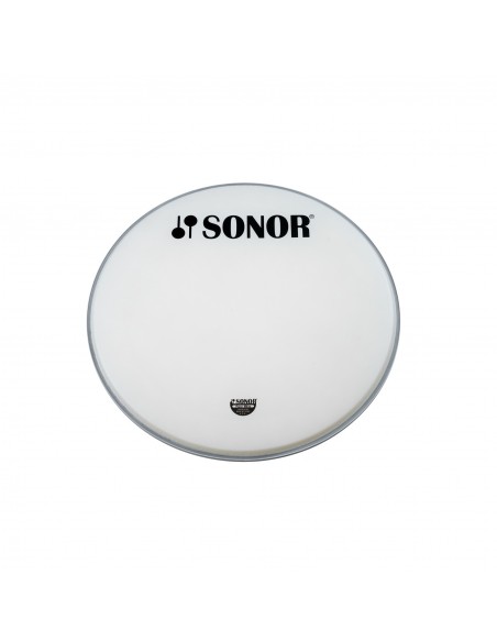Peau de grosse caisse 20" blanche/SONOR noire
