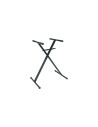 X103 Stand a X Master per Tastiera pesante Telaio Singolo Nero