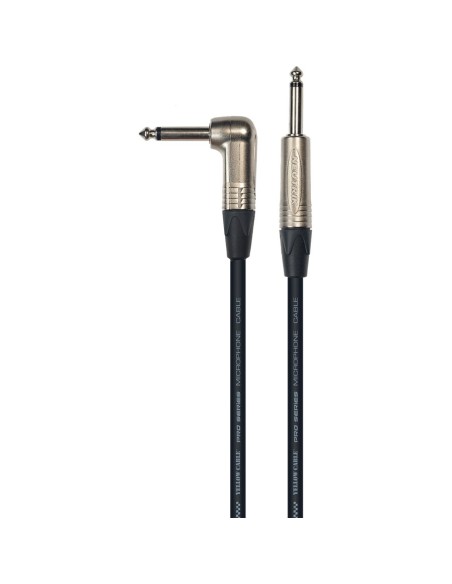 Câble d'instrument PROG73D-C Jack mono coudé/Jack mono droit Neutrik 3 m