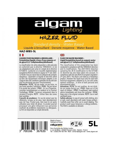 HAZ-WBS-5L Liquid Smoke Medium Density Water Base 5L