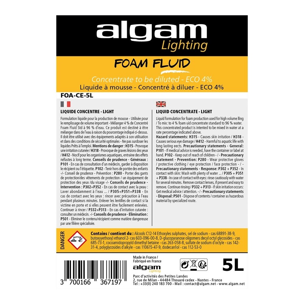 FOA-CE-5L Liquido Schiumogeno...