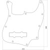 EZ2102B Battipenna 3 Strati Jazz Bass® Style Nero