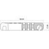 EZ1295C Cordier Stopbar Style Les Paul® Chromé