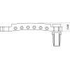 EZ1295C Cordier Stopbar Style Les Paul® Chromé