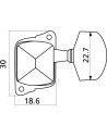 EZ1721C Mécaniques pour guitare acoustique 3+3 Chrome 6 pièces