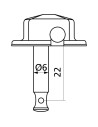 EZ1721C Akustikgitarren-Mechaniken 3+3 Chrom, 6 Stück