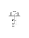 EZ1721C Meccaniche Chitarra Acustica 3+3 Cromate 6 Pcs