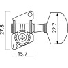EZ17900N Akustikgitarren-Mechaniken 3+3 Chrom, 6 Stück
