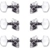 EZ17900N Akustikgitarren-Mechaniken 3+3 Chrom, 6 Stück