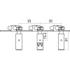 EZ1778N Stimmmechanik für Konzertgitarre 1+1 Chrom Platin 2 Stk