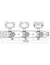 EZ1779G Stimmmechanik 1+1 für Konzertgitarre, Gold, 2 Stück