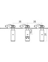 Clavijas para guitarra clásica EZ1779G 1+1 doradas, 2 unidades