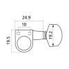 Clavijas de afinación para guitarra eléctrica cromadas EZ17802C, 6 unidades