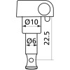 Clavijas de afinación para guitarra eléctrica cromadas EZ17802C, 6 unidades