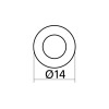 EZ17802C Lot de 6 mécaniques pour guitare électrique chromées