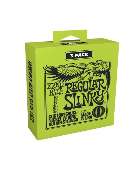 3221 Nickel Wound Regular Slinky 10-46 - 3 Set