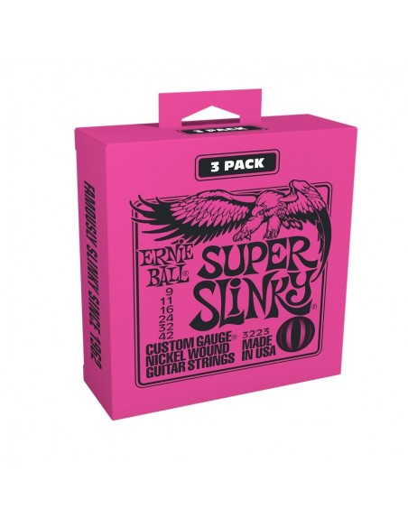 3223 Nickel Wound Super Slinky 9-42 - 3 Set