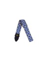 4165 Tracolla Tribal Blue Jacquard