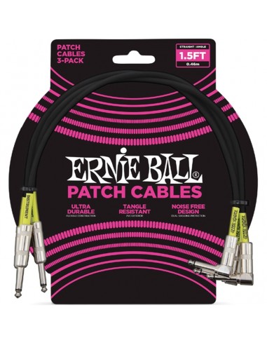 6076 Cavo Patch Black 46 cm 3 pz