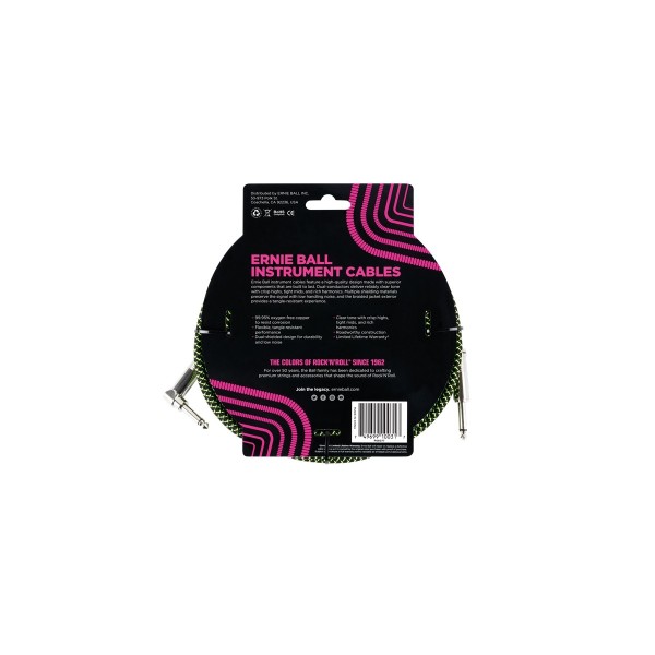 6077 Cavo Braided Black/Green 3,05 m