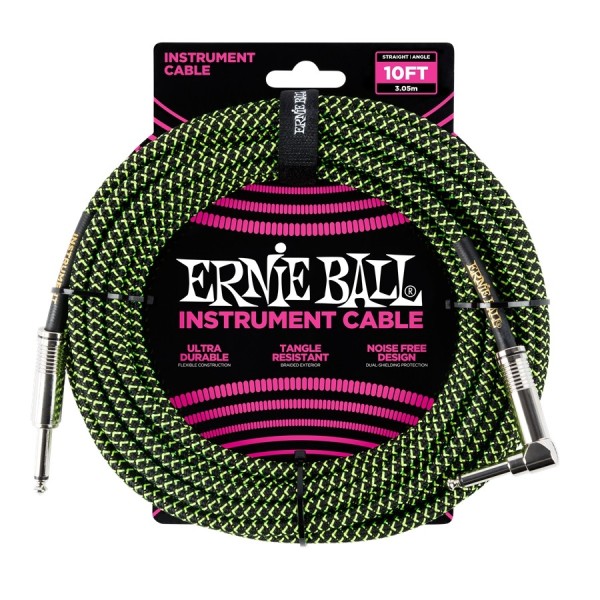 6077 Cavo Braided Black/Green 3,05 m