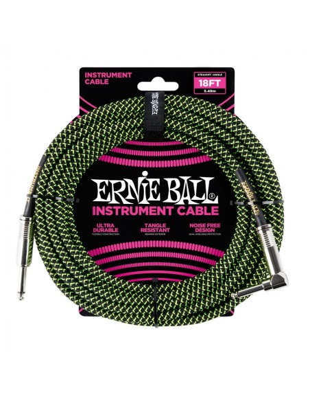 6082 Cavo Braided Black/Green 5,49 m