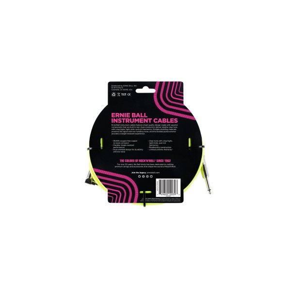 Câble tressé jaune fluo 6085 5,49 m
