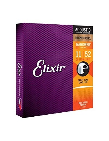 Elixir 16027 NanoWeb Phosphor Bronze...