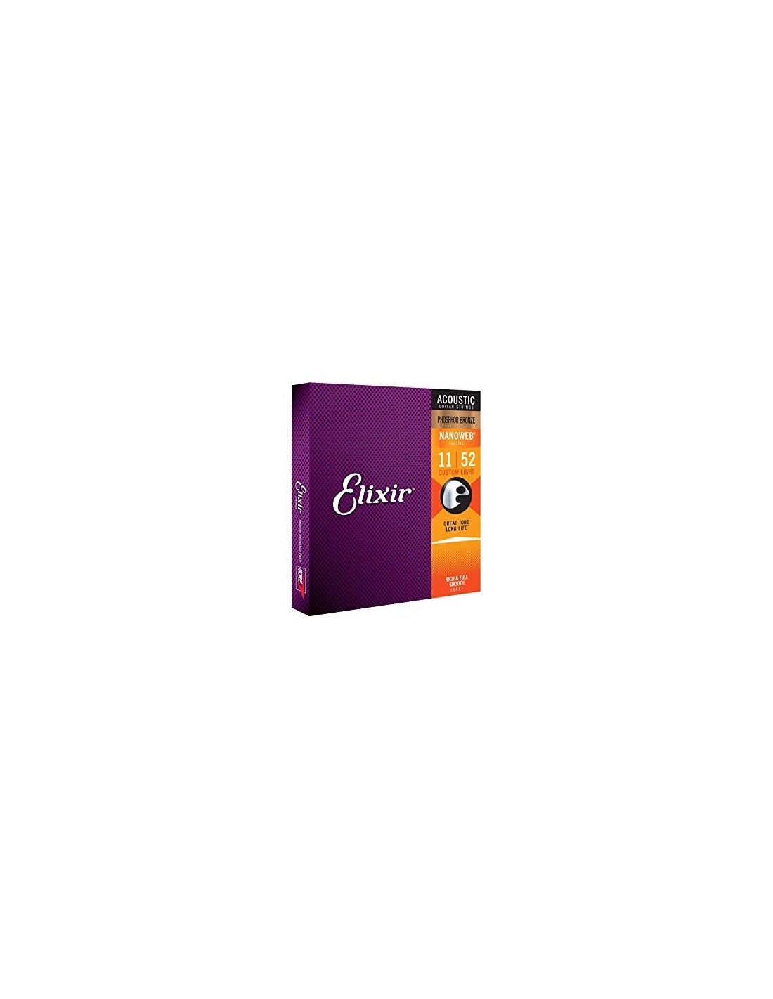Elixir 16027 NanoWeb Phosphor Bronze Acoustic 11-52