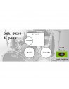 DNA TX20 4-tlg. Acid Green – Schwarze Hardware