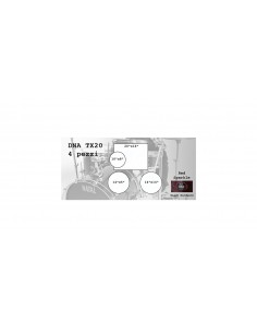 DNA TX20 4 pezzi Red...