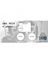 DNA TX20 Lot de 4 étincelles bleues - Quincaillerie chromée