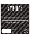 Cuerdas para bajo acústico de bronce 40-96, juego mediano/4